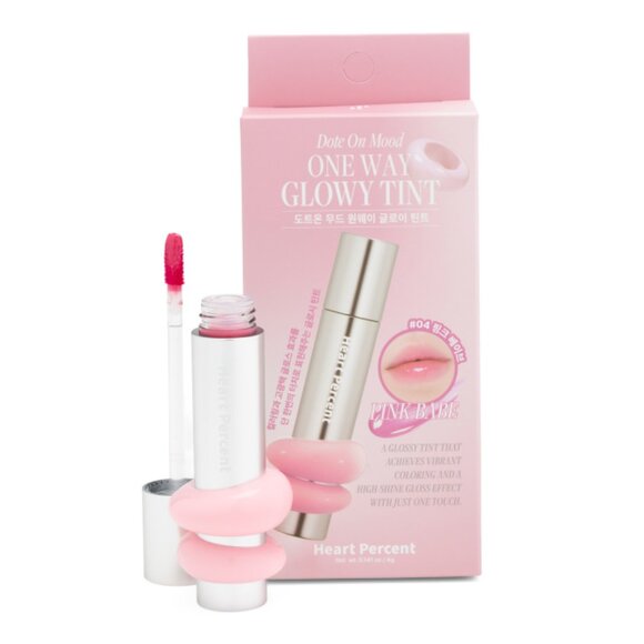 HEART PERCENT Multi Glowy Tint Pink Babe Lip Gloss - Picture 1 of 2